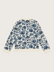 Monsoon Floral Print Quilted 100% Cotton Bomber Jacket - صورة 3 من 4