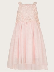 Monsoon Pink Anna Lace Bodice Maxi Dress - Image 1 of 3