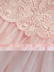 Monsoon Pink Anna Lace Bodice Maxi Dress - Image 3 of 3