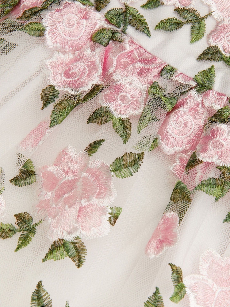 Monsoon Natural Baby Cassie Embroidered Dress - Image 3 of 3