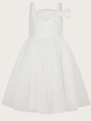 Monsoon White Betty Bow Dress - Image 2 of 4