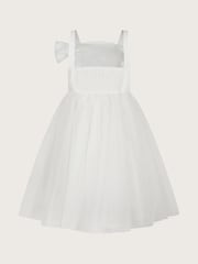 Monsoon White Betty Bow Dress - Image 3 of 4
