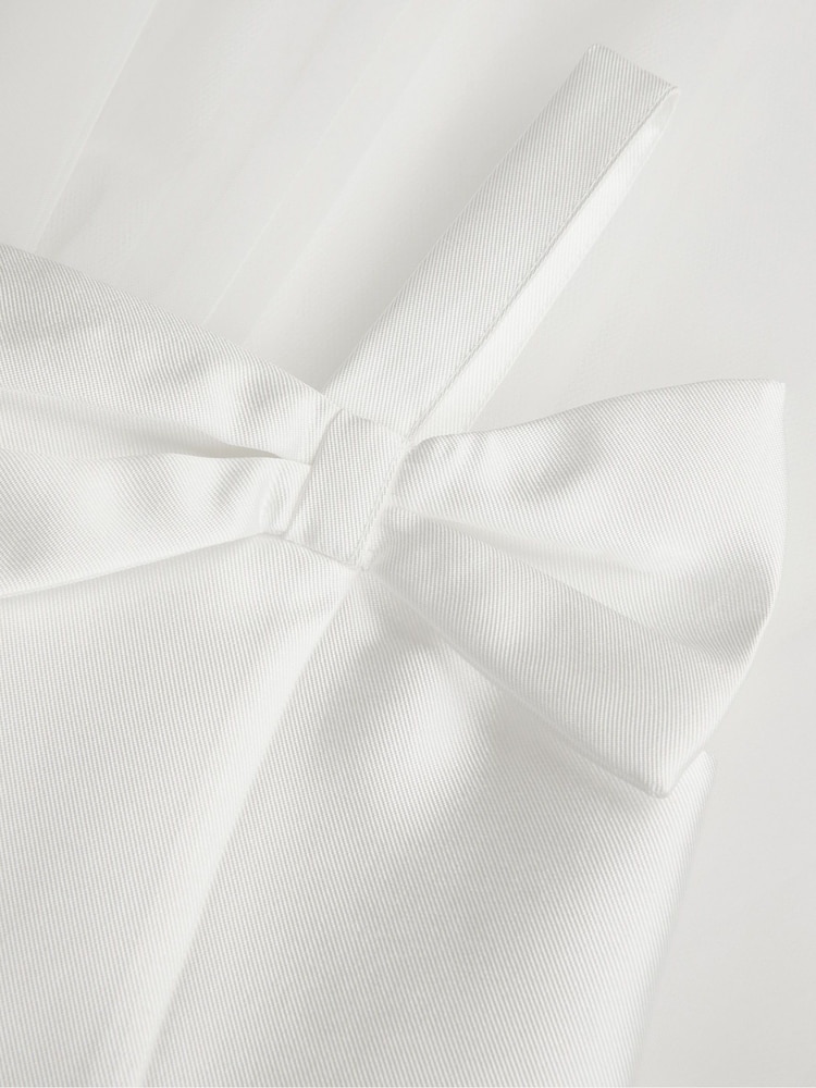 Monsoon White Betty Bow Dress - Image 4 of 4