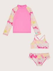 Monsoon Tie Dye Long Sleeve Swim Top and Bikini Set - Изображение 1 из 3