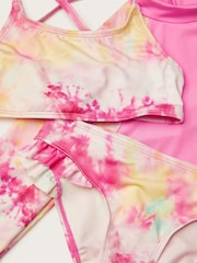 Monsoon Tie Dye Long Sleeve Swim Top and Bikini Set - Изображение 3 из 3