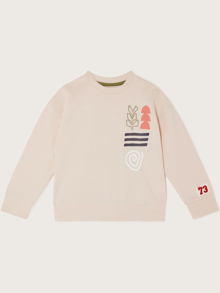 Monsoon Natural Grow Wild Graphic 100% Cotton Sweatshirt - Image 1 of 3