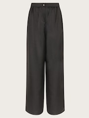 Monsoon Black Satin Wide Leg Trousers - Image 2 of 3