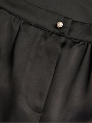 Monsoon Black Satin Wide Leg Trousers - Image 3 of 3