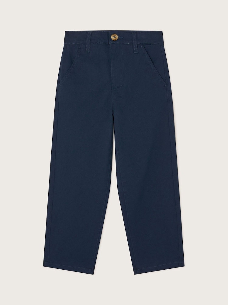 Monsoon Blue Straight Chinos Trousers - Image 2 of 4
