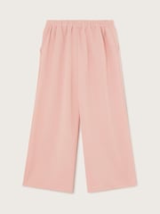 Monsoon Pink Ponte Pintuck Wide Leg Trousers - Image 2 of 3