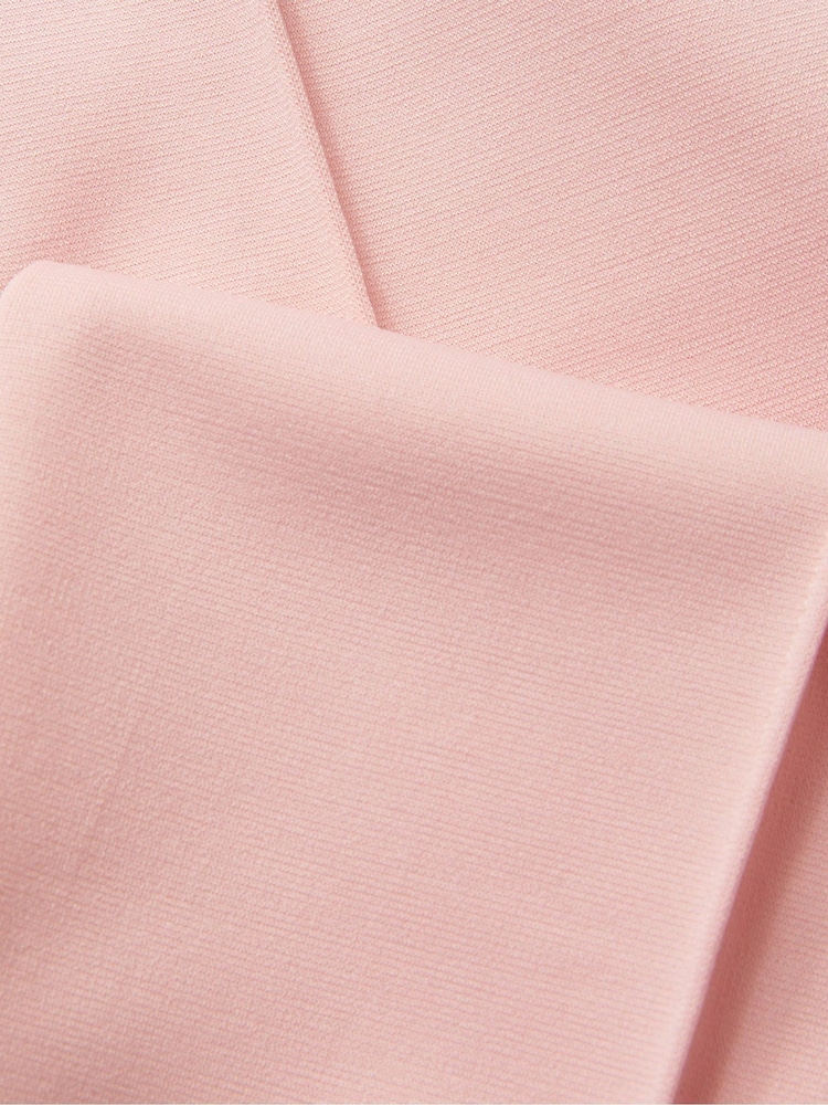 Monsoon Pink Ponte Pintuck Wide Leg Trousers - Image 3 of 3