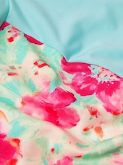 Monsoon Blue Tropical Floral Long Sleeve Swim Top and Shorts Set - Image 3 of 3