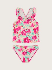 Monsoon Black Tropical Floral Ruffle Tankini Set - Image 3 of 3