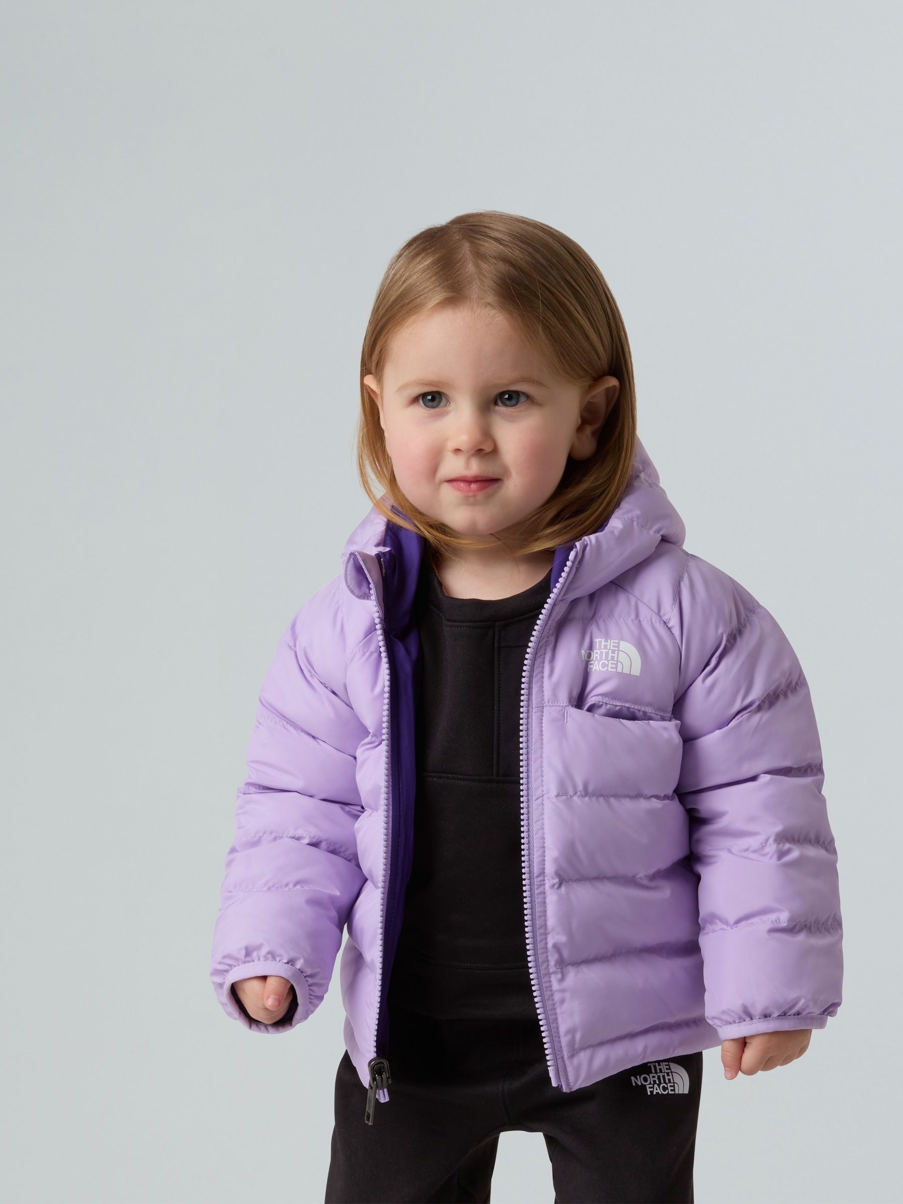 The North Face Purple Reversible Perrito Baby Hooded Jacket THE 