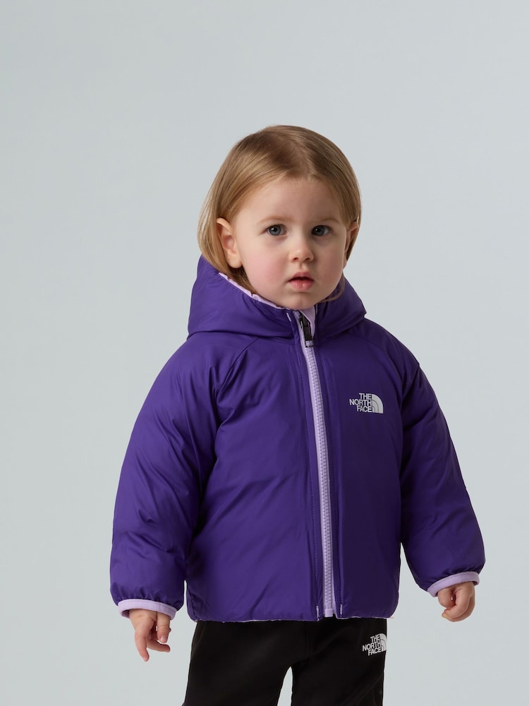 The North Face Purple Reversible Perrito Baby Hooded Jacket - Image 5 of 5 The North Face Purple Reversible Perrito Baby Hooded Jacket - Image 5 of 5
