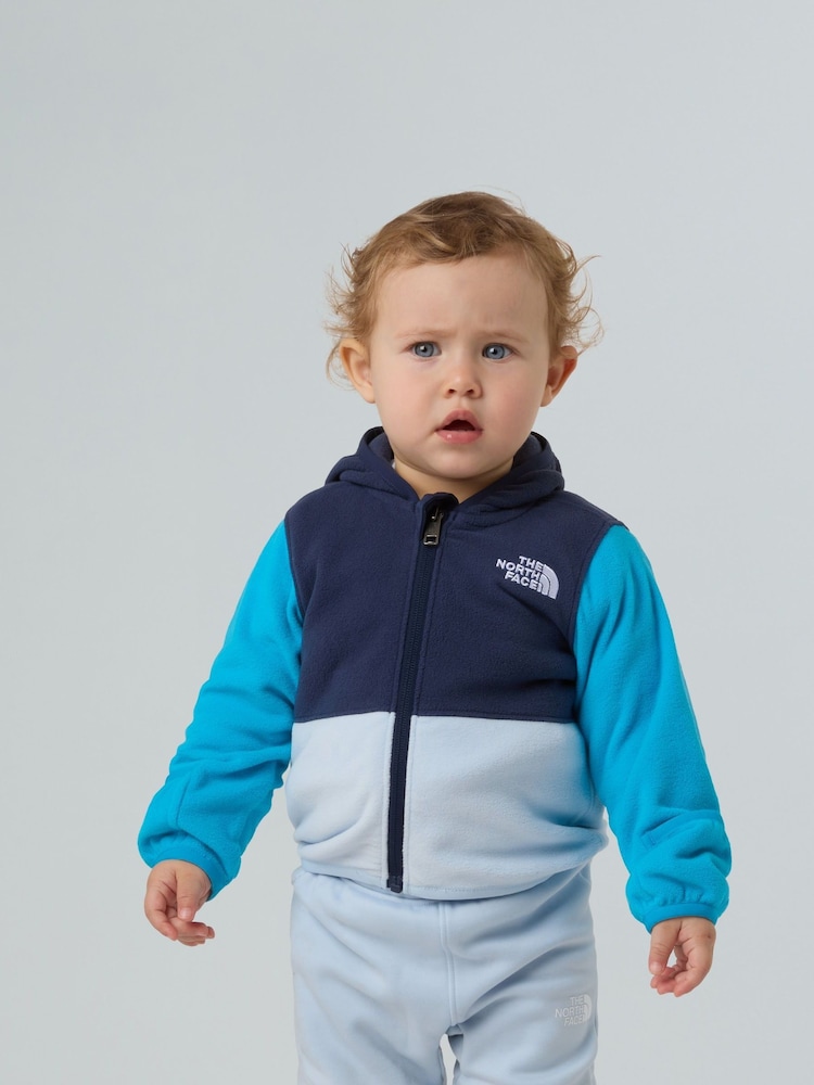 The North Face Blue Glacier Baby Hoodie - Image 1 of 4 The North Face Blue Glacier Baby Hoodie - Image 1 of 4
