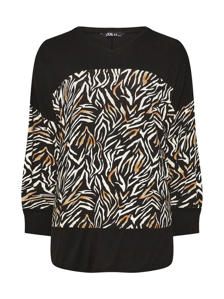 Yours Curve Black Colourblock Top - Image 6 of 6 Yours Curve Black Colourblock Top - Image 6 of 6