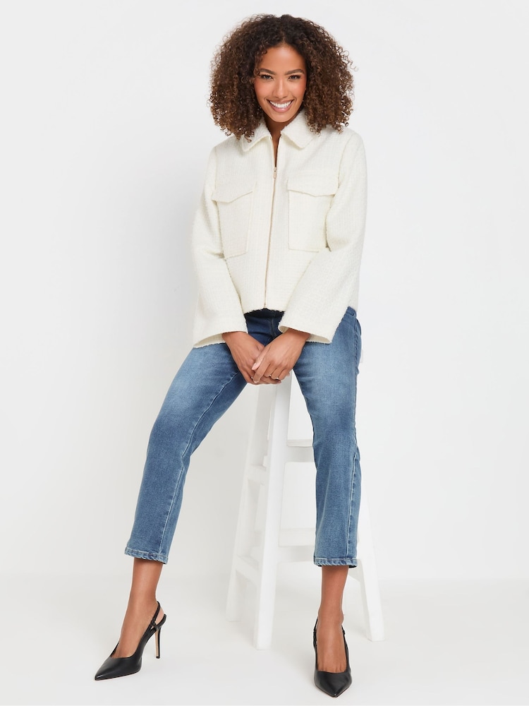 M&Co Natural Boucle Zip Through Jacket - Image 2 of 5