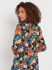 Rosa - M&Co Half Placket Floral Blouse - Imagen 3 de 5