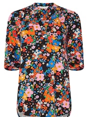 Rosa - M&Co Half Placket Floral Blouse - Imagen 5 de 5