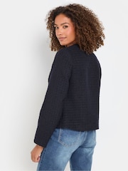 M&Co Blue Boucle Button Through Jacket - Image 3 of 6