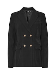 Long Tall Sally Black Double Breasted Jacket - Image 6 of 6