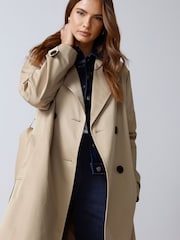 M&Co Natural Dipped Back Trench Coat - Image 5 of 5