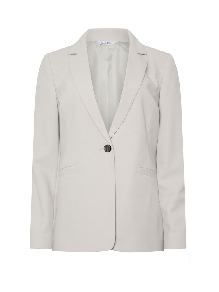 M&Co Grey Buttoned Blazer - Image 1 of 1