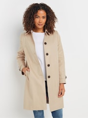 M&Co Natural Mid Length Trench Coat - Image 1 of 5