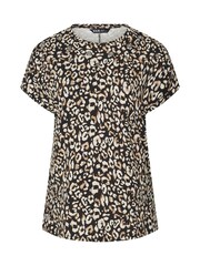 Yours Curve Black Leopard Print Eyelet Top - Image 6 of 6