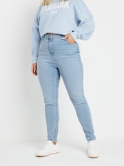 Yours Curve Blue AVA 30 Jeans - Image 1 of 5