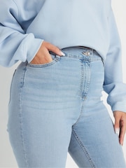 Yours Curve Blue AVA 30 Jeans - Image 4 of 5