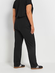 Yours Curve Black New York Logo Stretch Joggers - Image 3 of 5