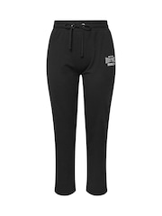 Yours Curve Black New York Logo Stretch Joggers - Image 5 of 5