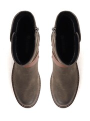 Pavers Green Zip Up Calf Boots - Image 4 of 5