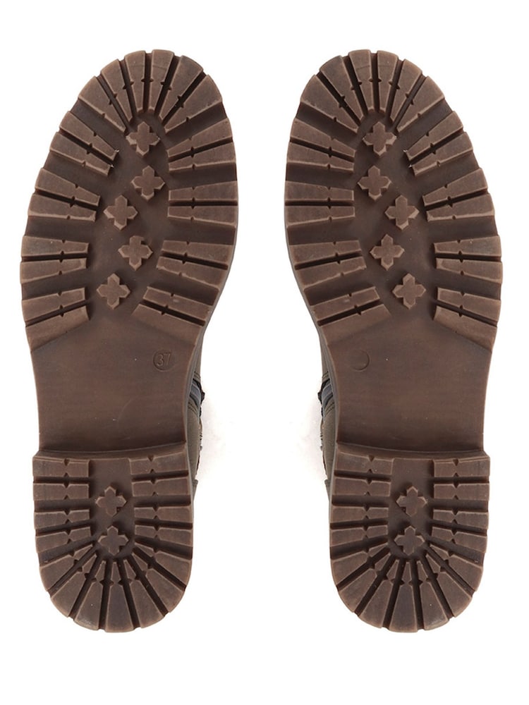 Pavers Green Zip Up Calf Boots - Image 5 of 5