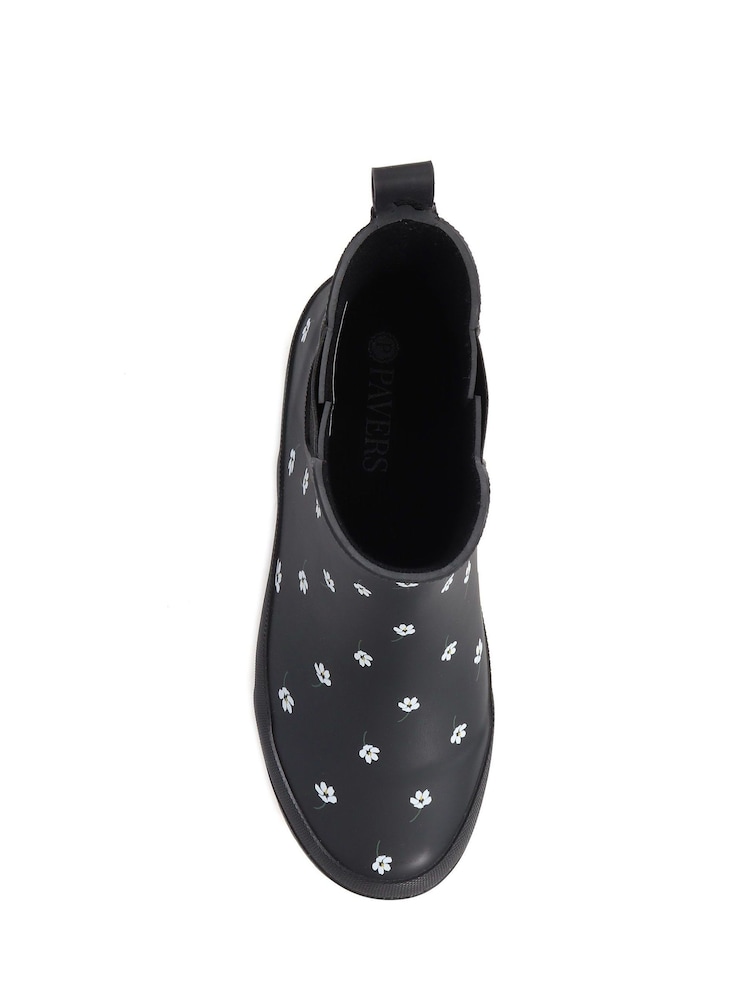 Pavers Black Chelsea Wellies Boots - Image 4 of 5