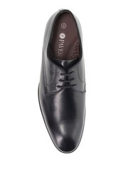 Pavers Black Smart Leather Shoes - Image 4 of 5