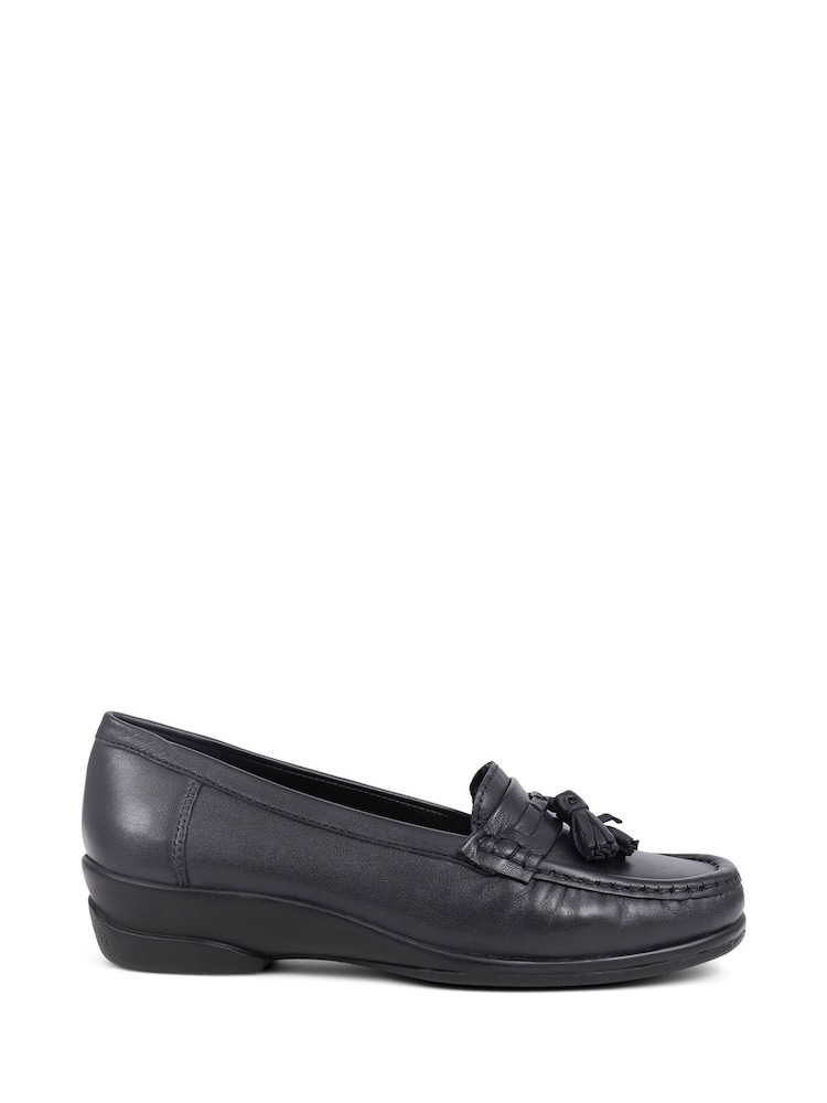 Pavers Blue Leather Slip-Ons Loafers - Image 1 of 5 Pavers Blue Leather Slip-Ons Loafers - Image 1 of 5