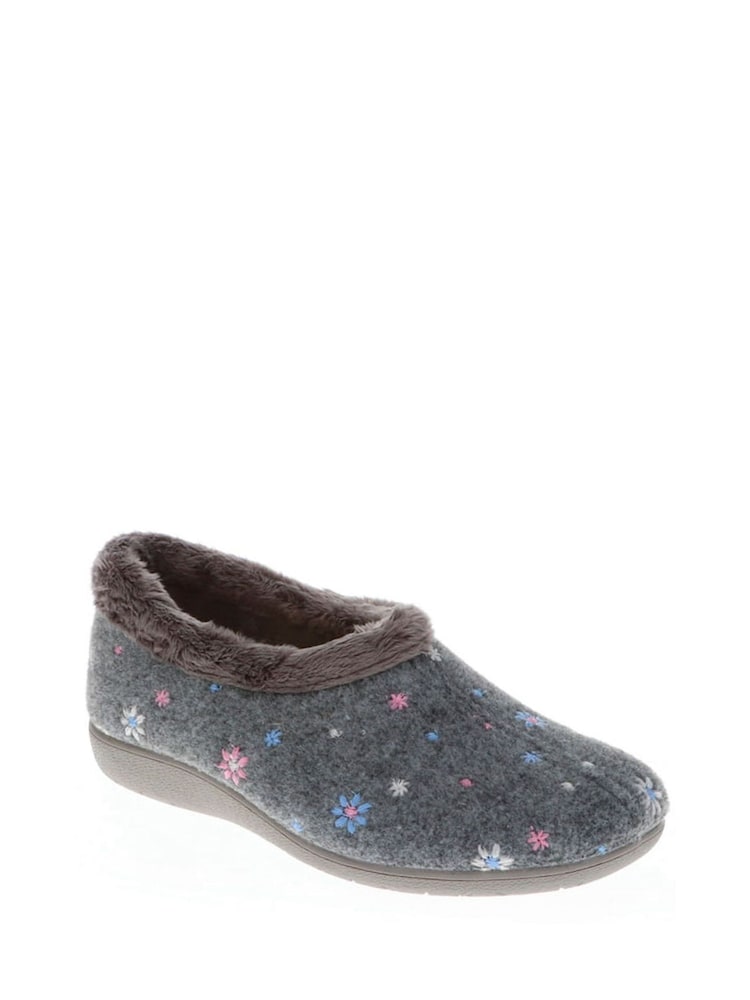 Pavers Grey Slip-Ons Full Slippers - Image 2 of 5