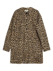 Albaray Animal Twill Brown Shirt Dress - תמונה 4 מתוך 4