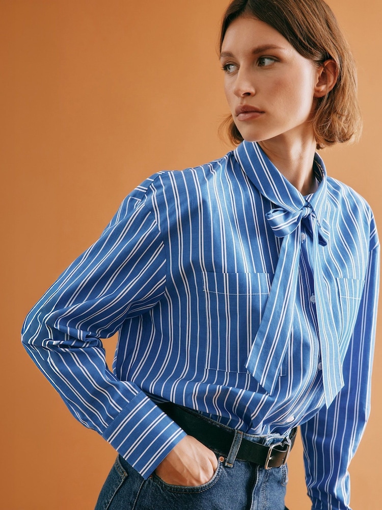 Albaray Blue Stripe Shirt - Image 1 of 5