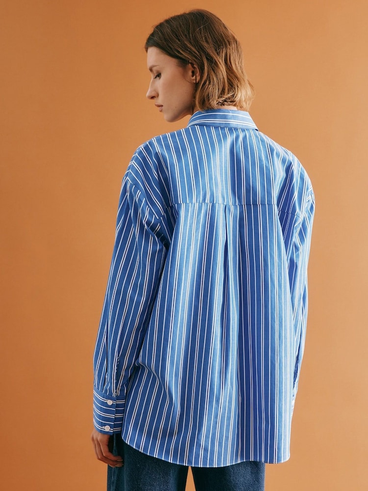 Albaray Blue Stripe Shirt - Image 2 of 5