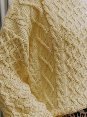 Albaray Oversize Yellow Cable 100% Cotton Jumper - Image 3 of 4