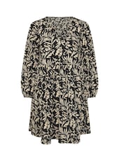 Yours Curve Black Textured Dress - Image 6 of 6