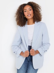 M&Co Blue Stripe Seersucker Blazer - Image 1 of 5