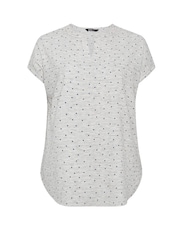 Yours Curve Grey Textured Top - Image 5 of 5
