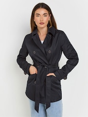 Long Tall Sally Blue Trench Coat - Image 1 of 5
