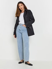 Long Tall Sally Blue Trench Coat - Image 2 of 5