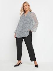 Yours Curve Black Tapered Trousers - Image 2 of 4